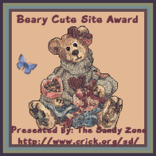 The Sandy Zone Beary Cute Site Award