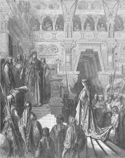 An Image of (Solomon Receiving The Queen Of Sheba)